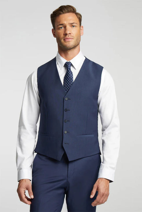 PREMIUM BLUE PANAMA WAISTCOAT