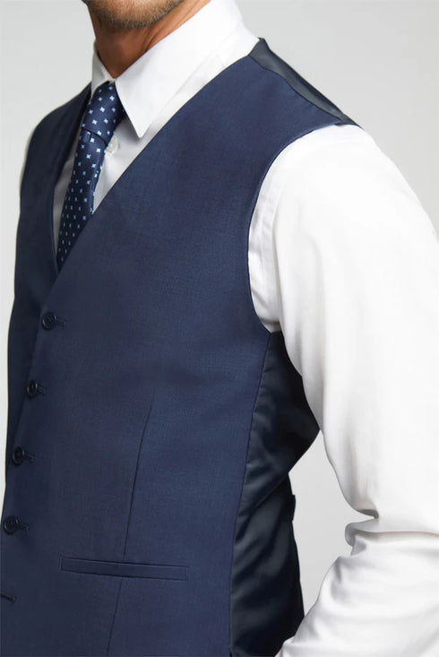 PREMIUM BLUE PANAMA WAISTCOAT
